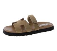 Steve Madden Sandales Mayven Slide pour femme, Taupe/suède, 40 EU
