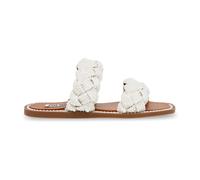 Steve Madden - Sandales Plates - Femme - Chaussures - Blanc - Taille: 38 1/2 EU