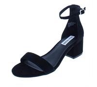 Steve Madden Sandalo in Camoscio Con Laccio Alla Caviglia e Tacco Largo Basso