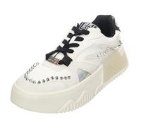 Steve Madden Whirl Noir Multi - Chaussures À Lacets Profil Bas Femme Blanches