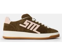 Steve Madden Women's Alysha Low-Top Trainers Khaki Multi 9 (42) Female