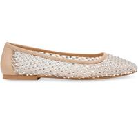 Steve Madden Women's Auden Ballet Pumps Tan Mesh 7 (40) Female