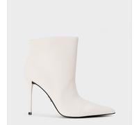 Steve Madden Women's Sentinel Ankle Heeled Boots Cuir blanc 7 (40) Female