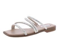 Steve Madden Women's Starie Slide Sandal, Rhinestone, 8.5