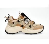 Steve Madden Women's Tazmania Platform Lace-Up Chunky Trainers Kaki/Noir 8 (41) Female