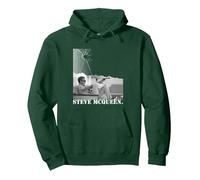 Steve McQueen_022 Sweat à Capuche, Unisexe pour Adultes, Vert Forêt, L