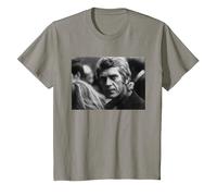 Steve McQueen, Acteur et Pilote de Moto The Great Escape 1969 T-Shirt, Enfant, Ardoise, 2 Ans