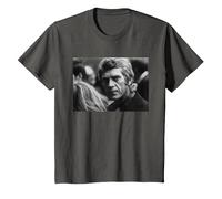 Steve McQueen, Acteur et Pilote de Moto The Great Escape 1969 T-Shirt, Enfant, Asphalte, 4 Ans