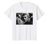 Steve McQueen, Acteur et Pilote de Moto The Great Escape 1969 T-Shirt, Enfant, Blanc, 2 Ans