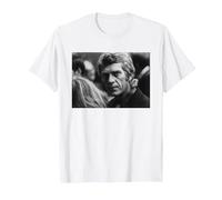 Steve McQueen, Acteur et Pilote de Moto The Great Escape 1969 T-Shirt, Homme, Blanc, S