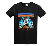 Steve McQueen T-Shirt Le Mans Gulf Graphic Tee Popular Short Short Sleeve Round Neck for Men Size 3XL