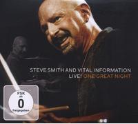 Steve Smith and Vital Information Live One Great Night (CD) Album with DVD