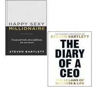 Steven Bartlett Lot de 2 livres (Happy Sexy Millionaire & The Diary of a CEO: The 33 Laws of Business and Life)