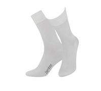 STEVEN Chaussettes En Bambou Unisexe Respirantes Sans Motif En Bambou Chaussettes Mi-mollet Avec Bout Lisse, Chaussettes Souples Pour Femme Et Homme, Chaussettes Formelles Rhino/EU 41-43