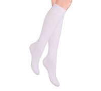 STEVEN Chaussettes Hautes pour Femme I I Le Mi-bas en Coton pour Dame I Chaussettes Longues Décontractées ou Officielles pour Filles I Au-dessus du Mollet Sous le Genou