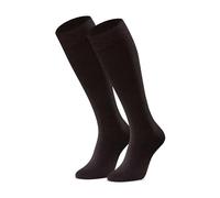 STEVEN Chaussettes pour filles et femmes I Coton extra fin peigné I Chaussettes mi-hautes I Décontractées ou formelles I Chaussettes longues universelles I Large gamme de tailles EU26 - EU40, marron