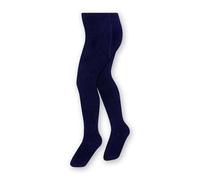 STEVEN Collants en coton uni et lisse pour enfants/Hauteur 68 cm-158 cm/Parfait pour les journées plus fraîches/Opaque/Collants pour enfants/Unisexe/Âges 0-11/Bleu marine/116 cm-122 cm