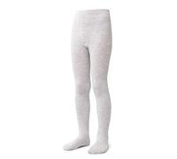 STEVEN Collants en coton uni et lisse pour enfants/Hauteur 68 cm-158 cm/Parfait pour les journées plus fraîches/Opaque/Collants pour enfants/Unisexe/Âges 0-11/Gris clair chiné/80cm-86cm