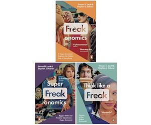 Steven D. Levitt & Stephen J. Dubner 3 Books Collection Set (Freakonomics, Superfreakonomics & Think Like a Freak)
