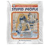 Steven Rhodes A Cure for Stupid People Plaid Ultra Doux au Toucher Soyeux - 152 x 127 cm