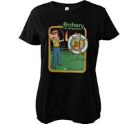 Steven Rhodes Archery for Beginners Girly Tee T-shirt pour femme Blanc, Noir , M