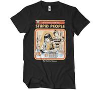 Steven Rhodes Cure for Stupid People T-shirt bleu marine, Noir , XL