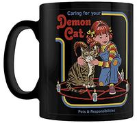 Pyramid Steven Rhodes Tasse unisexe Motif chat démon Noir 325 ml