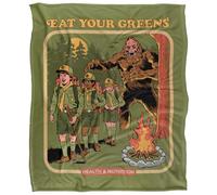 Steven Rhodes Eat Your Greens Plaid Ultra Doux au Toucher Soyeux - 152 x 127 cm