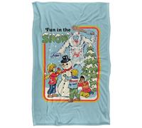 Steven Rhodes Fun in The Snow Plaid Ultra Doux au Toucher Soyeux - 91 x 147 cm