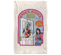 Steven Rhodes Knock Knock Who's There Plaid Ultra Doux au Toucher Soyeux - 91 x 147 cm
