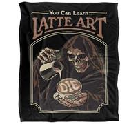 Steven Rhodes Latte Art Plaid Ultra Doux au Toucher Soyeux - 152 x 127 cm