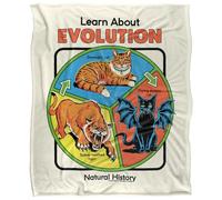 Steven Rhodes Learn About Evolution Plaid Ultra Doux au Toucher Soyeux - 152 x 127 cm