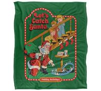 Steven Rhodes Let's Catch Santa Plaid Ultra Doux au Toucher Soyeux - 152 x 127 cm