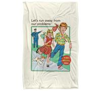 Steven Rhodes Let's Run Away Plaid Ultra Doux au Toucher Soyeux - 91 x 147 cm