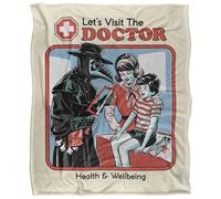 Steven Rhodes Let's Visit The Doctor Plaid Ultra Doux au Toucher Soyeux - 152 x 127 cm