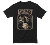 Steven Rhodes Officiellement sous Licence Latte Art Hommes T-Shirt (Noir), Medium