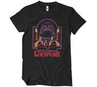 Steven Rhodes Officiellement sous Licence Lucipurr T-Shirt pour Hommes (Noir), Medium