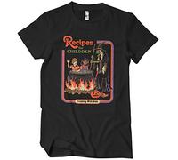 Steven Rhodes Officiellement sous Licence Recipes for Children Hommes T-Shirt (Noir), Large