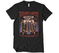 Steven Rhodes Officiellement sous Licence Worship Coffee Hommes T-Shirt (Noir), XX-Large