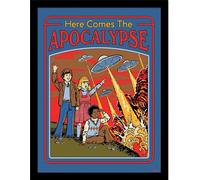 Steven Rhodes - Poster encadré "Here Comes The Apocalypse" PM9543 (40 cm x 30 cm) (Coloré)