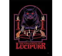 Steven Rhodes - Poster encadré "The Conjuring Of Lucipurr" PM9556 (40 cm x 30 cm) (Noir/Violet/Rouge)