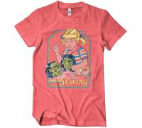 Steven Rhodes T-shirt You Can Learn Sewing, Rouge chiné, M