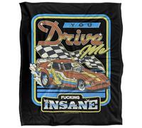 Steven Rhodes You Drive Me Insane Plaid Ultra Doux au Toucher Soyeux - 152 x 127 cm