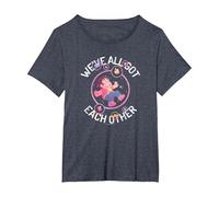 Steven Universe Each Other T-Shirt, Femme Grandes Tailles, Bleu Chiné, 4X