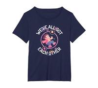 Steven Universe Each Other T-Shirt, Femme Grandes Tailles, Bleu Marine, 4X