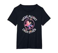 Steven Universe Each Other T-Shirt, Femme Grandes Tailles, Noir, 4X