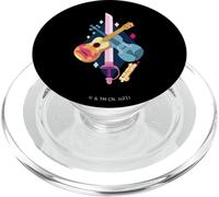 Steven Universe Rose Quartz Swords and Guitars PopSockets PopGrip pour MagSafe