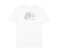 Steven Universe Ruby Sapphire Sketch T-Shirt, Homme Grandes Tailles, Blanc, 3X Tall
