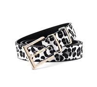 Stevenurr Ceinture femme léopard femme ceinture ceinture décontractée 90cm-115cm ceinture en jean pour dames accessoires vestimentaires, blanc