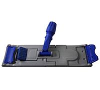 Stever pro Lot de 2 x Support de Lavage à Plat Easy Flex Pro 40 x 10 cm- Frange Microfibre à Languette - Easy Flex système d'ouverture/Fermeture magnétique par Pression du Pied sur Le Support (2)